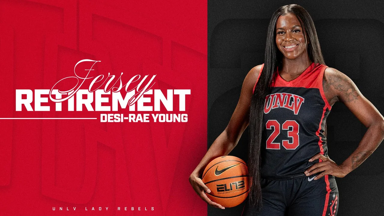 UNLV Lady Rebels women's basketball: jersey-retirement announcement featuring Desi-Rae Young